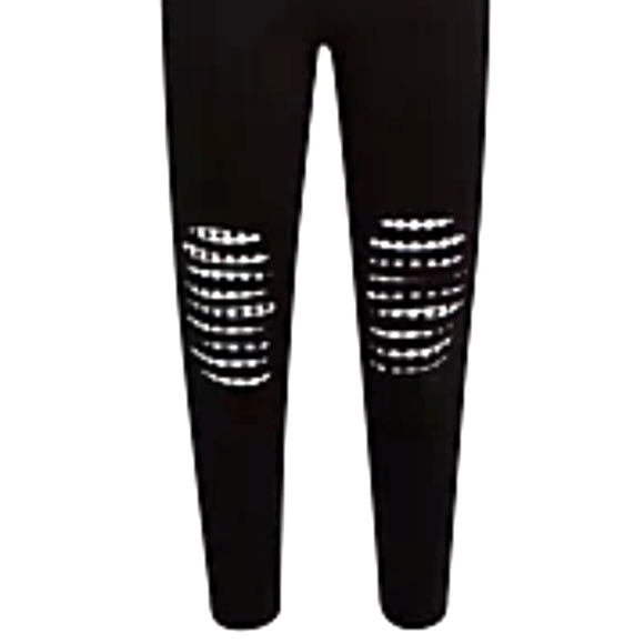 ❤️NWT VINTAGE TORRID PREMIUM BLACK SLASHED KNEE BLACK CHECKERED UNDERLAY LARGE - Picture 3 of 10